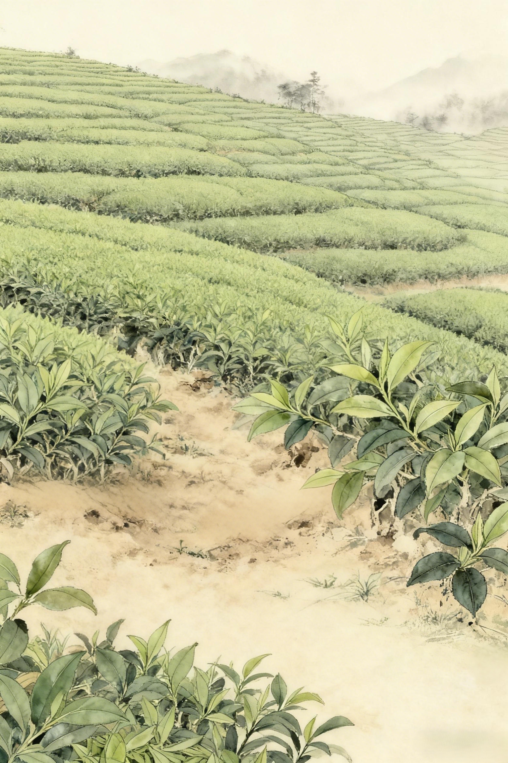 茶园背景